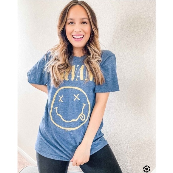 Nirvana denim heather graphic tshirt nwt - Picture 1 of 4